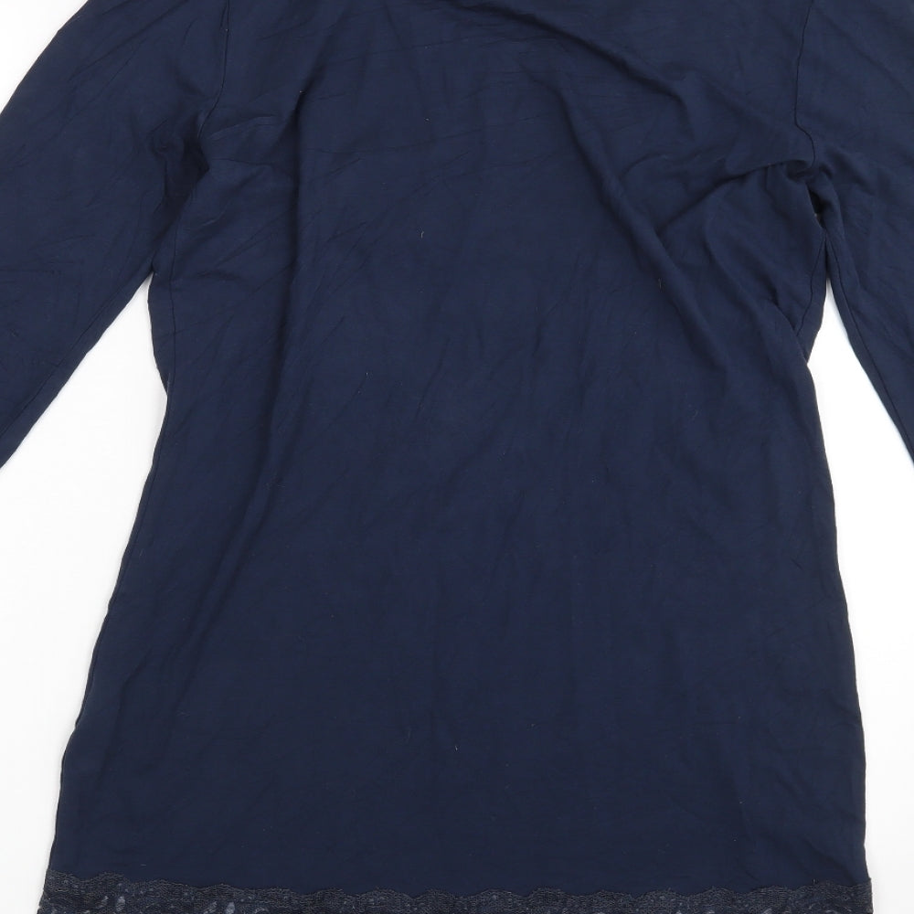 fransa Womens Blue T-Shirt Dress Size L