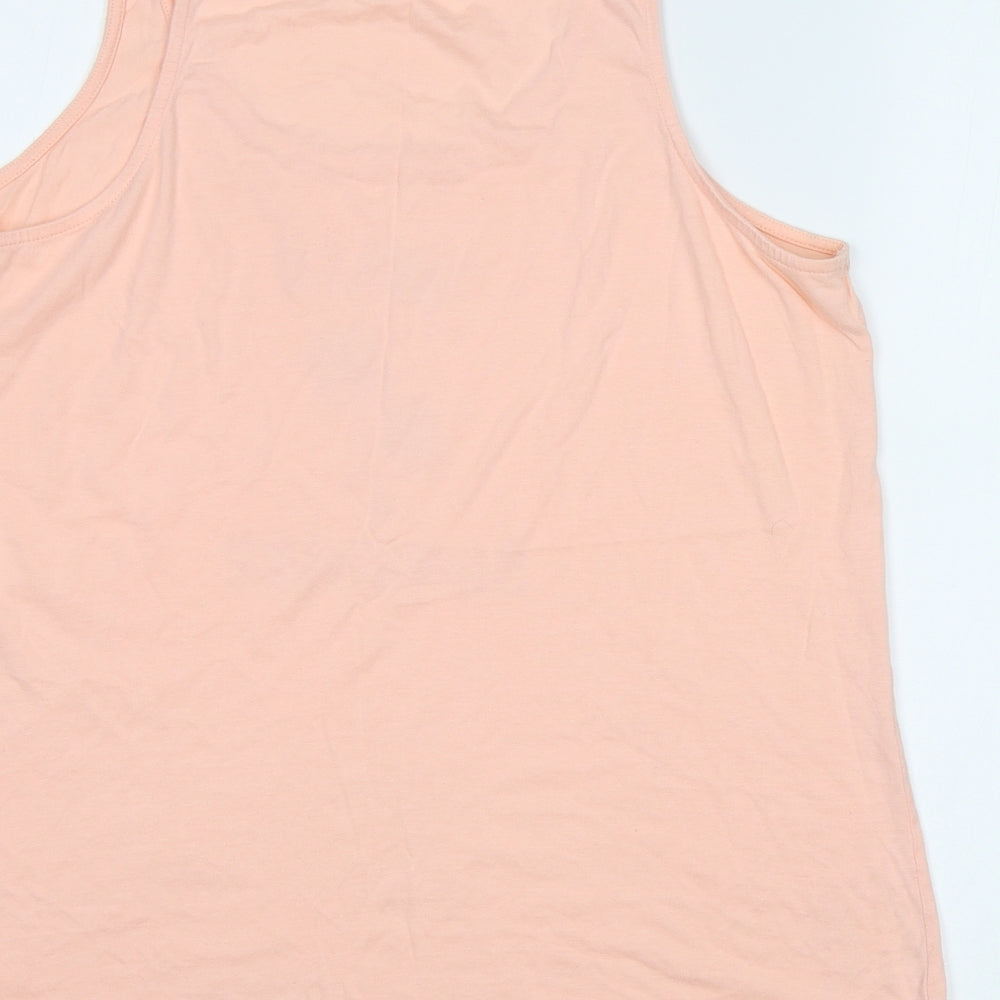 F&F Womens Pink Basic Tank Size 14 - Palm