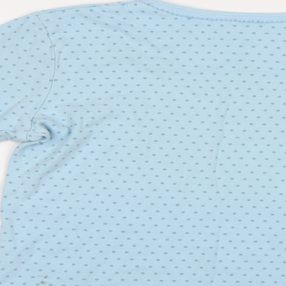 Lily&Dan Girls Blue Polka Dot Top Pyjama Top Size 11-12 Years