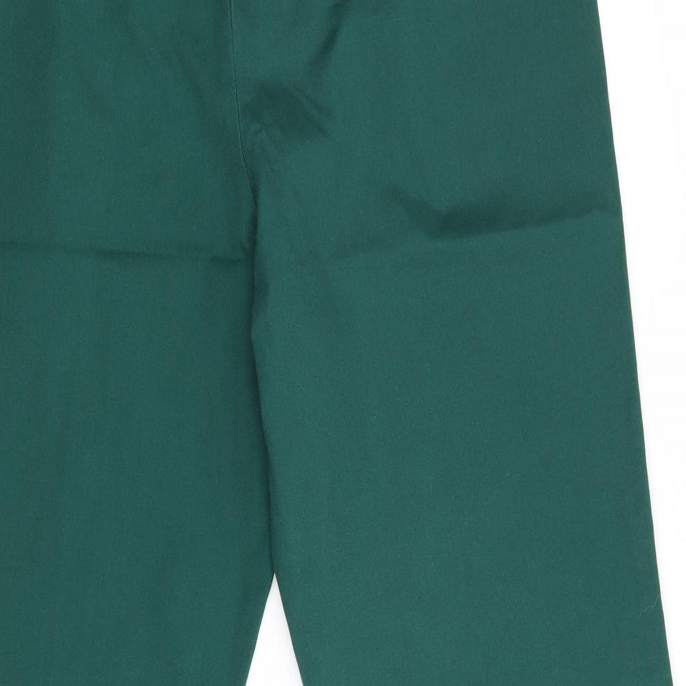 Graham Gardner Womens Green Trousers Size 8 L24 in - Maternity Cropped Workwear
