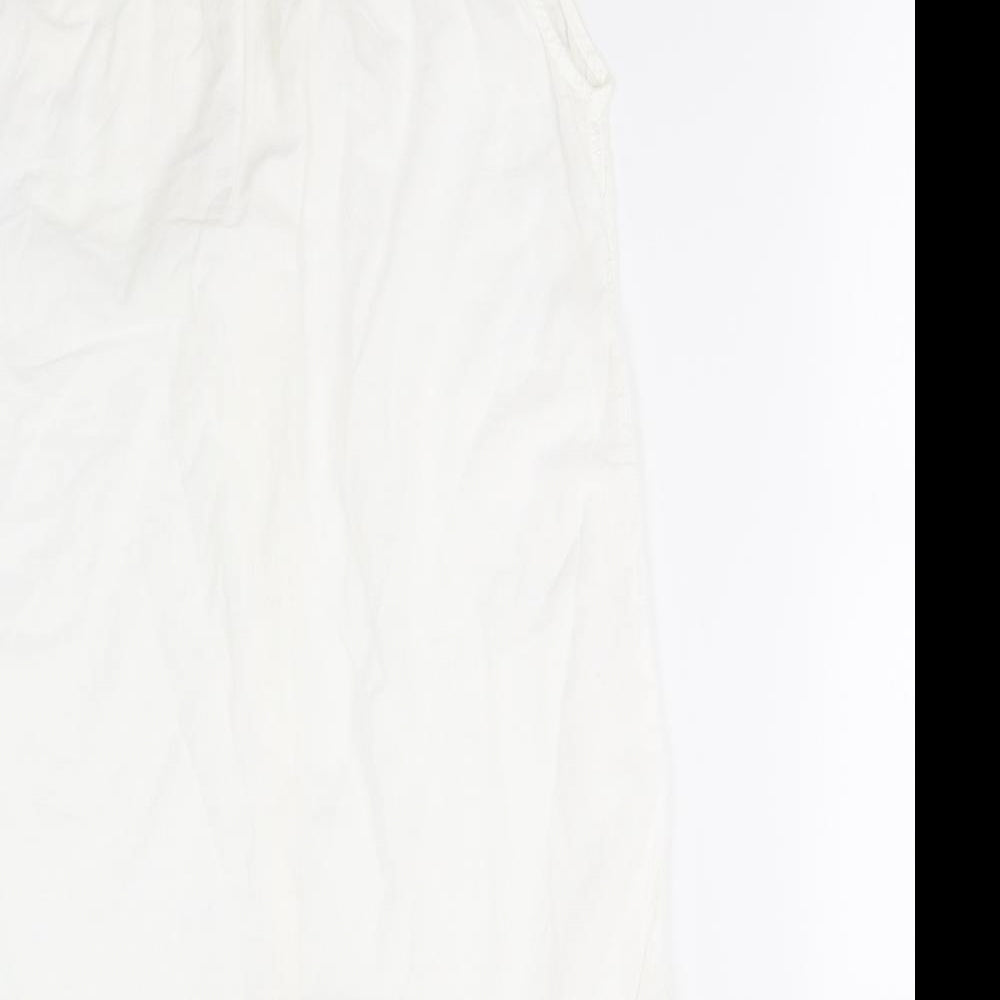 B. Young Womens Ivory Shirt Dress Size 8