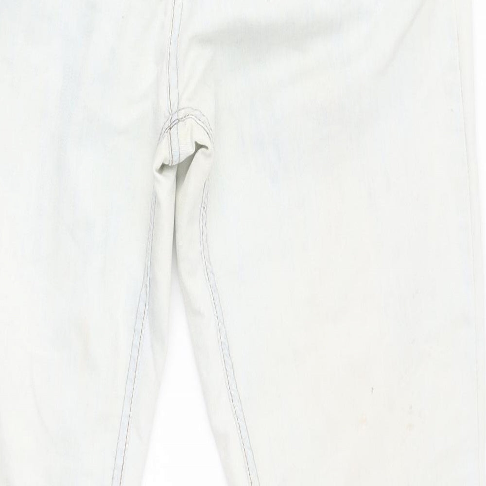 yesyes Womens White Skinny Jeans Size 12 L26 in