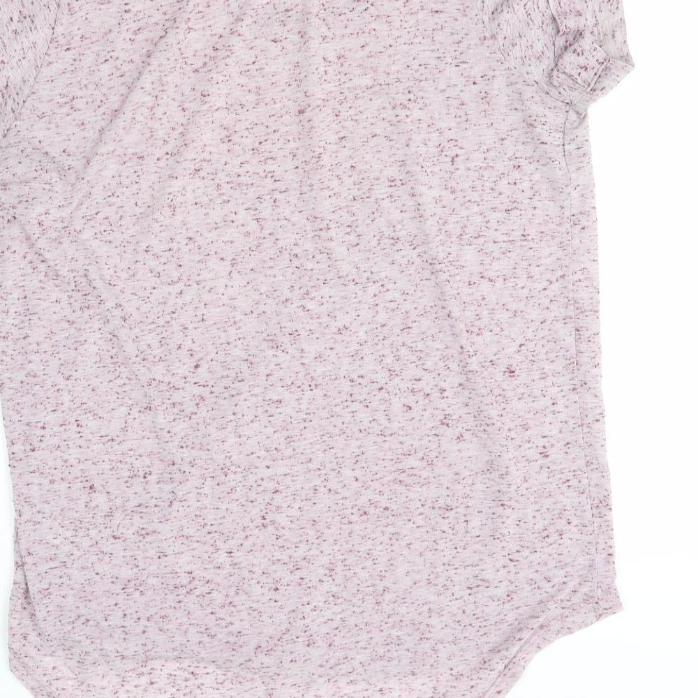 Topshop Womens Pink Basic T-Shirt Size 6