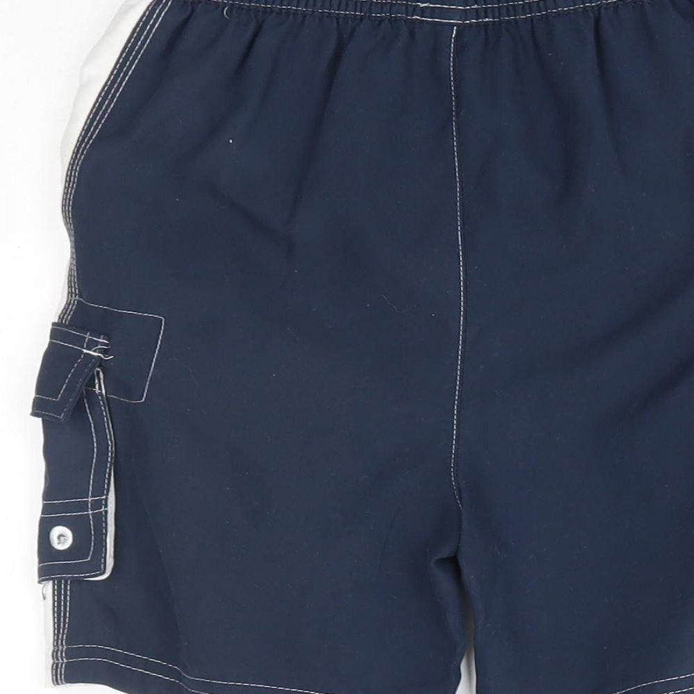 George Boys Blue Cargo Shorts Size 4-5 Years