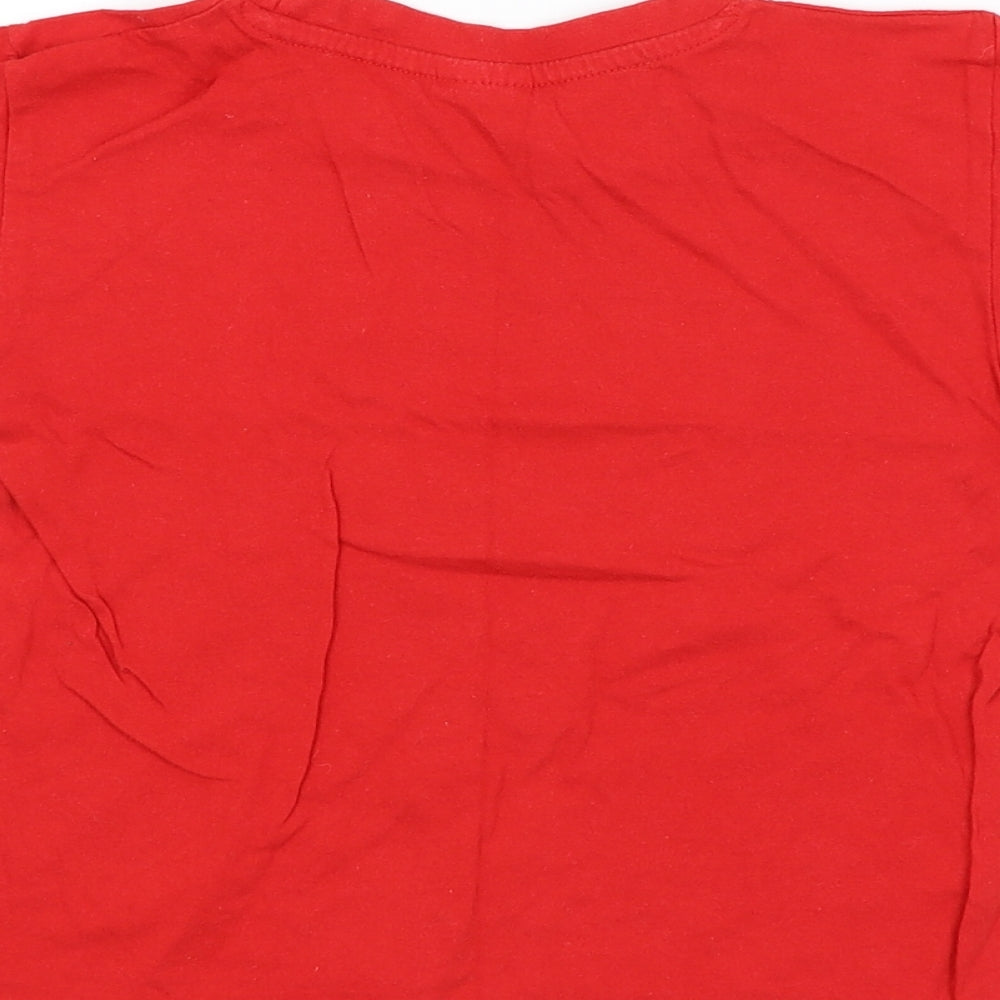 B&C Collection Boys Red Basic T-Shirt Size 5-6 Years
