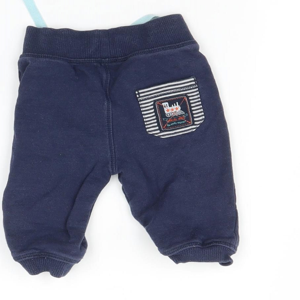 Marks & Spencer Baby Blue Jogger Trousers Size 3-6 Months