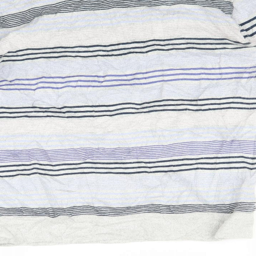 Marks and Spencer Womens Multicoloured Striped Pyjama Top Size 8