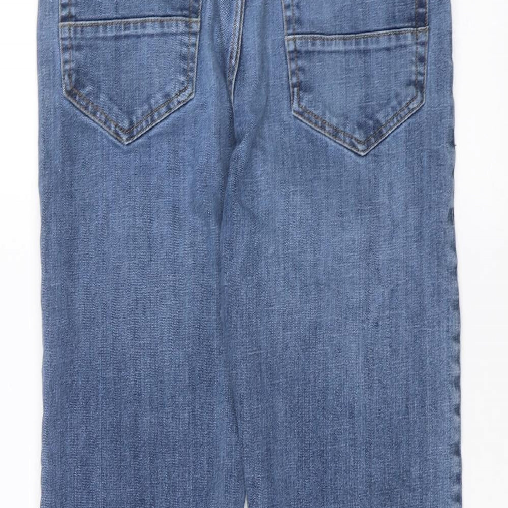 Peacocks Womens Blue Denim Straight Jeans Size 32 in L30 in