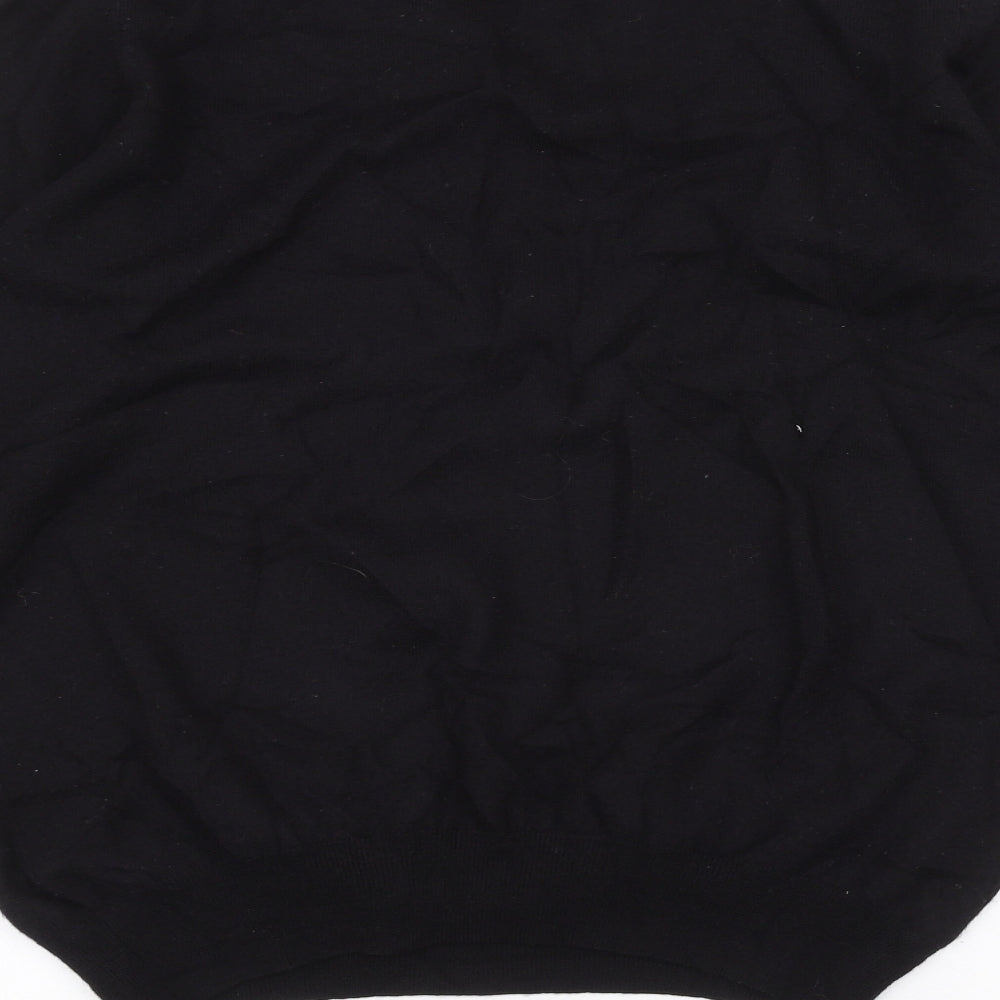 Refectiory Womens Black Basic T-Shirt Size M