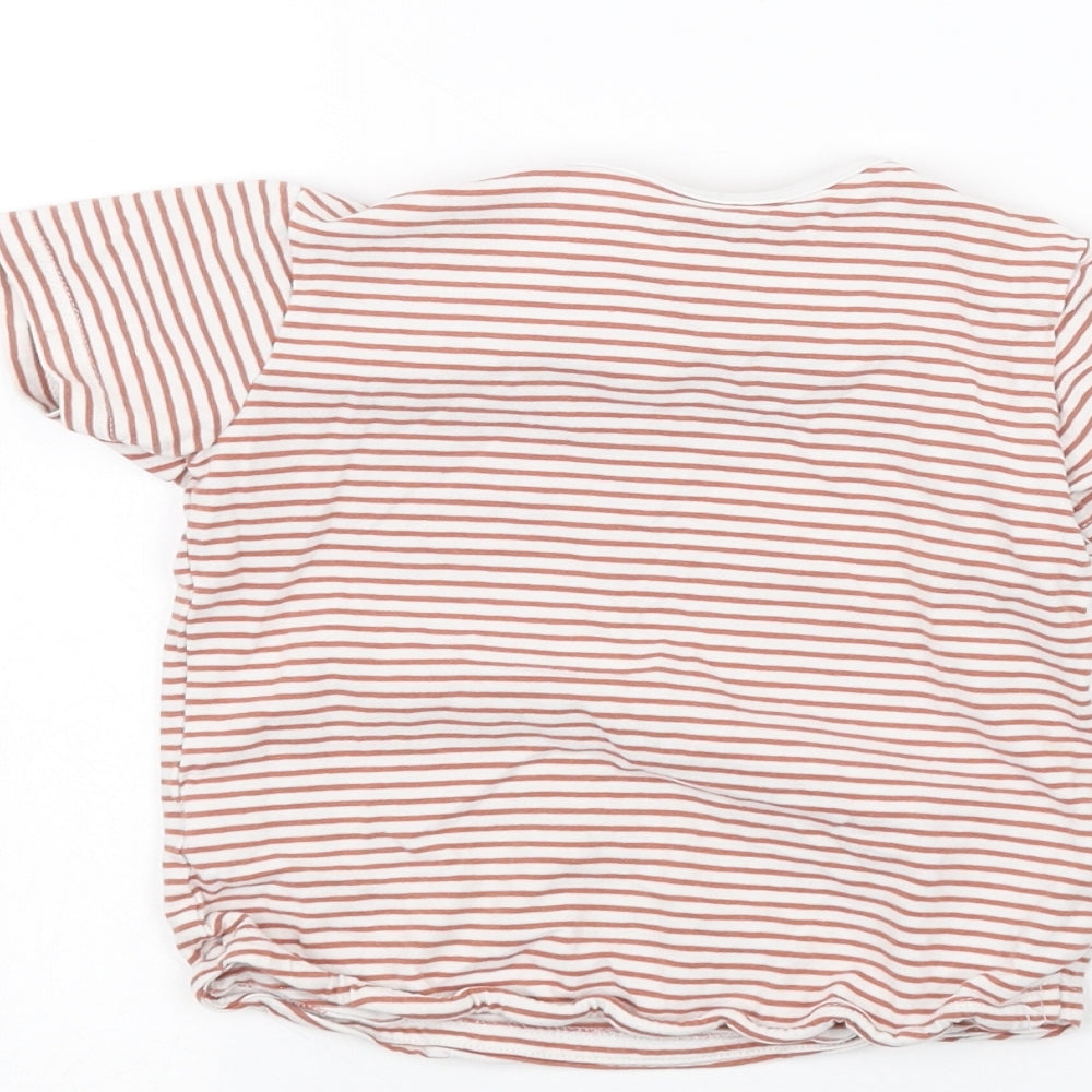 TU Baby White Striped Basic T-Shirt Size 18-24 Months