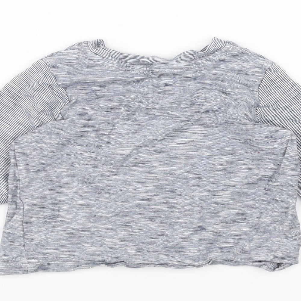 George Baby Blue Striped Basic T-Shirt Size 12-18 Months