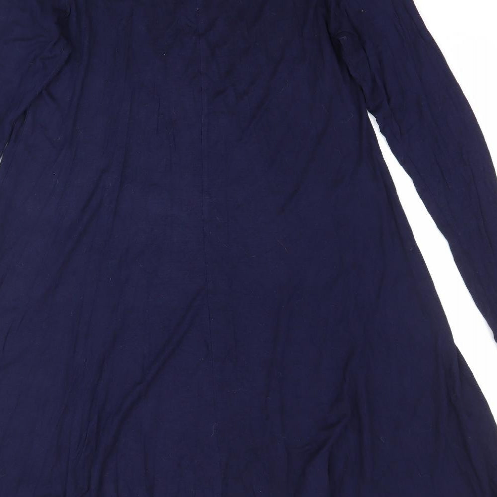 missi Womens Blue A-Line Size S