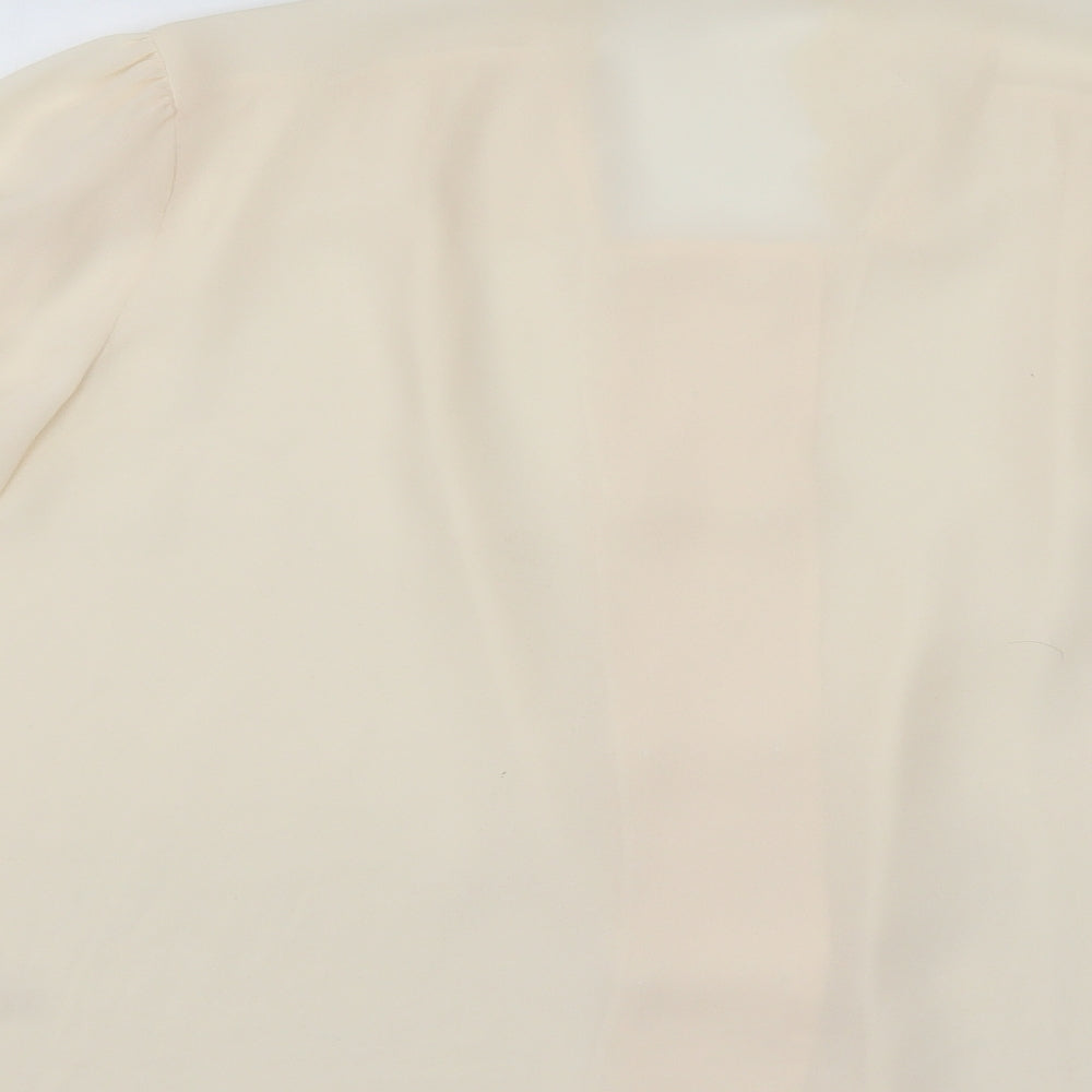 St Bernamrd Womens Ivory Basic Button-Up Size 18