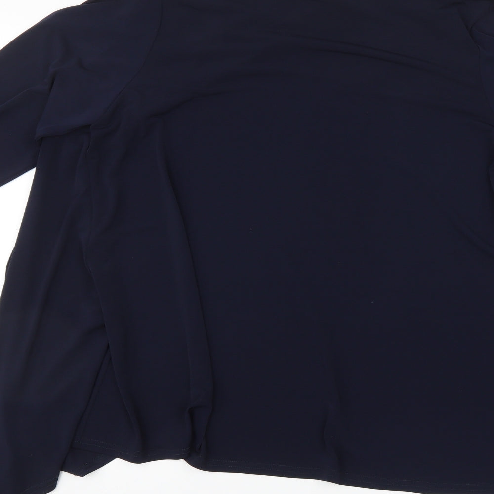Annabelle Womens Blue Cardigan Jumper Size 14