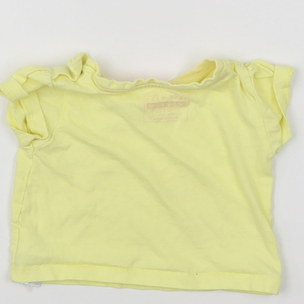 Primark Baby Yellow Basic T-Shirt Size 0-3 Months