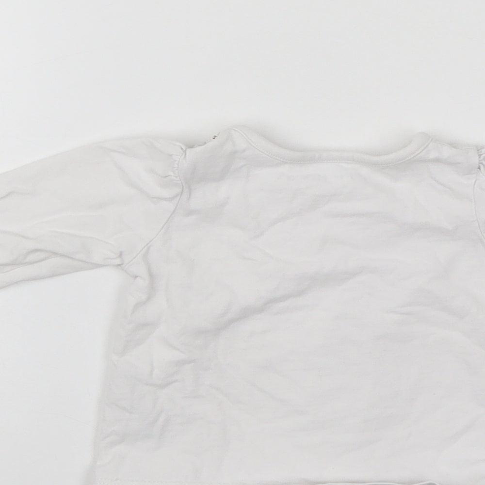 Nutmeg Baby White Pullover Jumper Size 3-6 Months