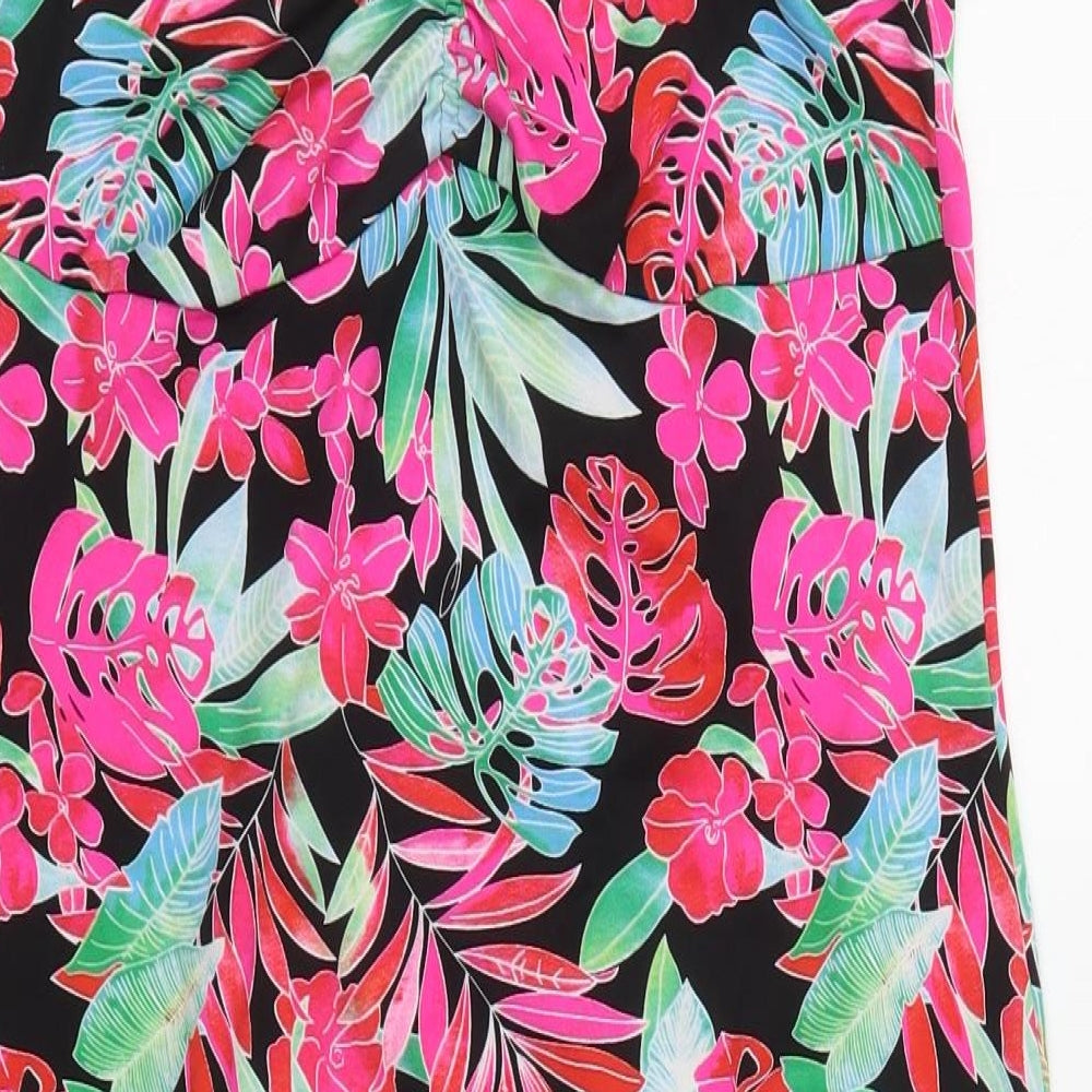 Resort Womens Multicoloured Floral Mini Size 14