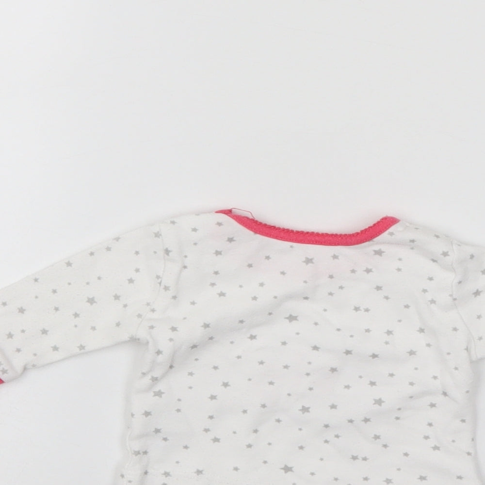 Primark Girls White Pullover Jumper Size 0-3 Months