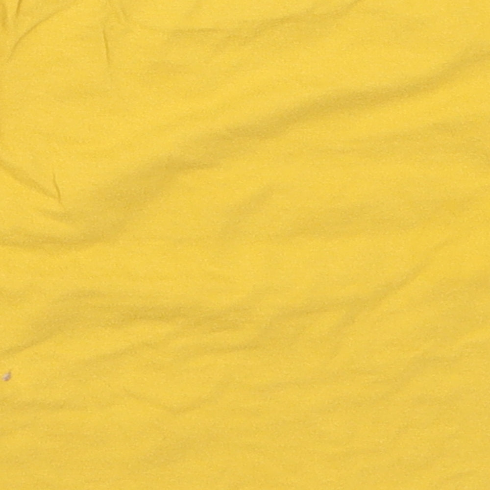 Primark Girls Yellow Basic T-Shirt Size 9-12 Months - Smile Everyday