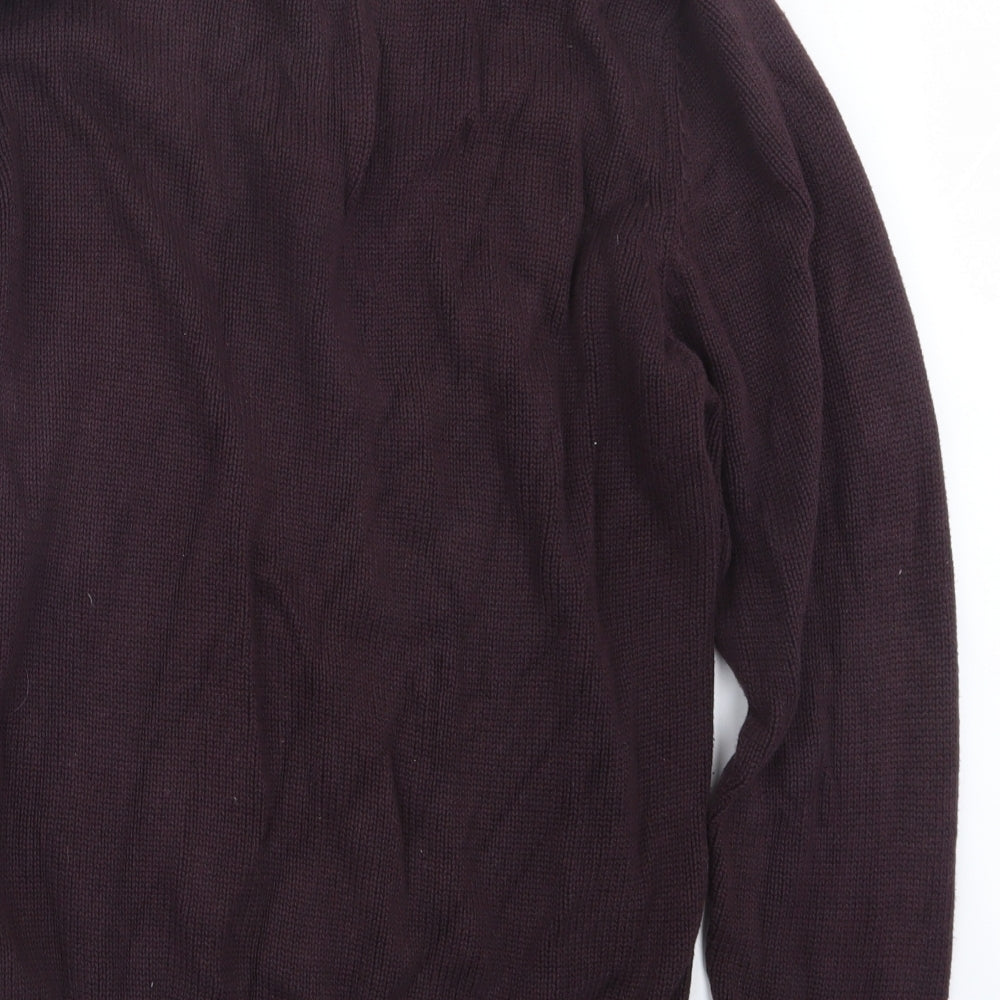 Marks & Spencer Mens Purple Knit Pullover Sweatshirt Size M