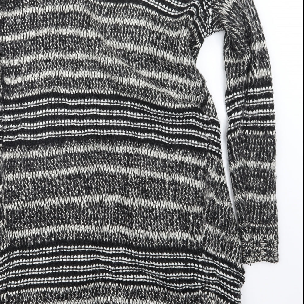 New Look Womens Black Knit Cardigan Jumper Size 8