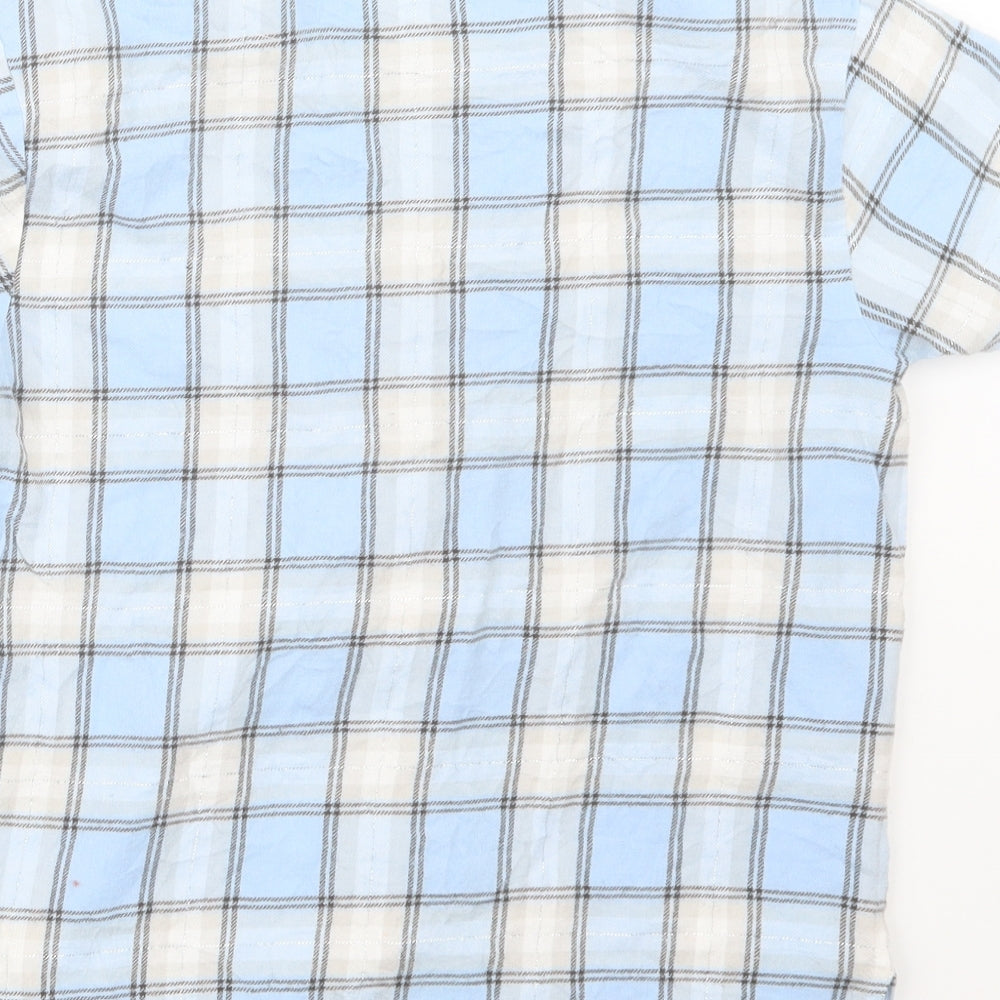Boux Avenue Womens Blue Check Top Pyjama Top Size 8