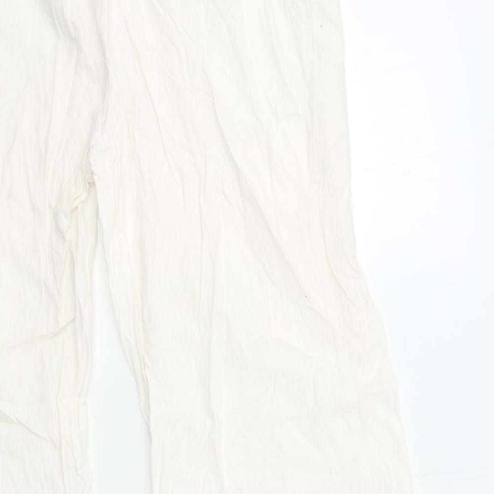 Preworn Womens White Trousers Size 38 in L30 in