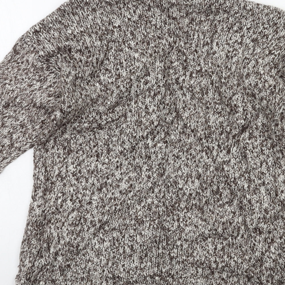 Bershka Womens Brown Knit Cardigan Jumper Size M