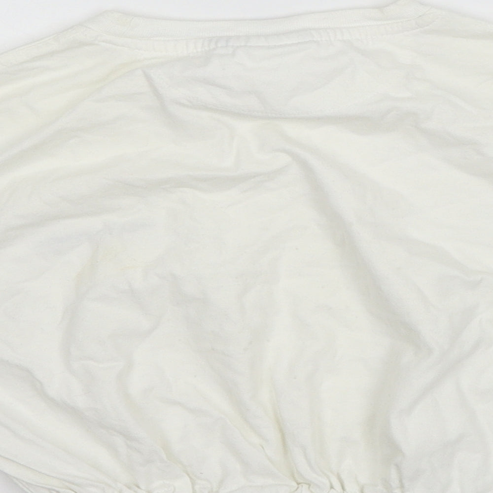Diadora Womens White Jersey Basic T-Shirt Size M