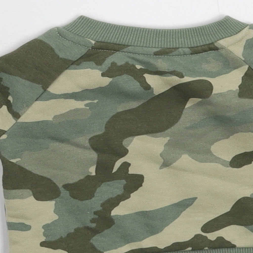 Primark Boys Multicoloured Camouflage Pullover Jumper Size 0-3 Months - Sweatshirt