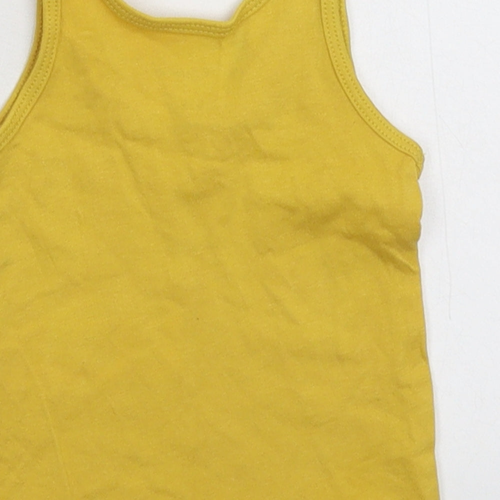 Primark Baby Yellow Basic Tank Size 0-3 Months
