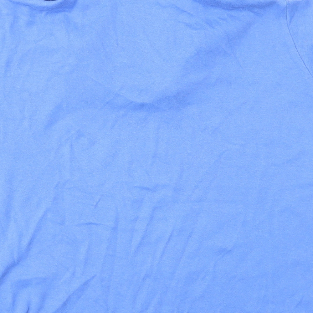 EWM Womens Blue Basic Polo Size 14
