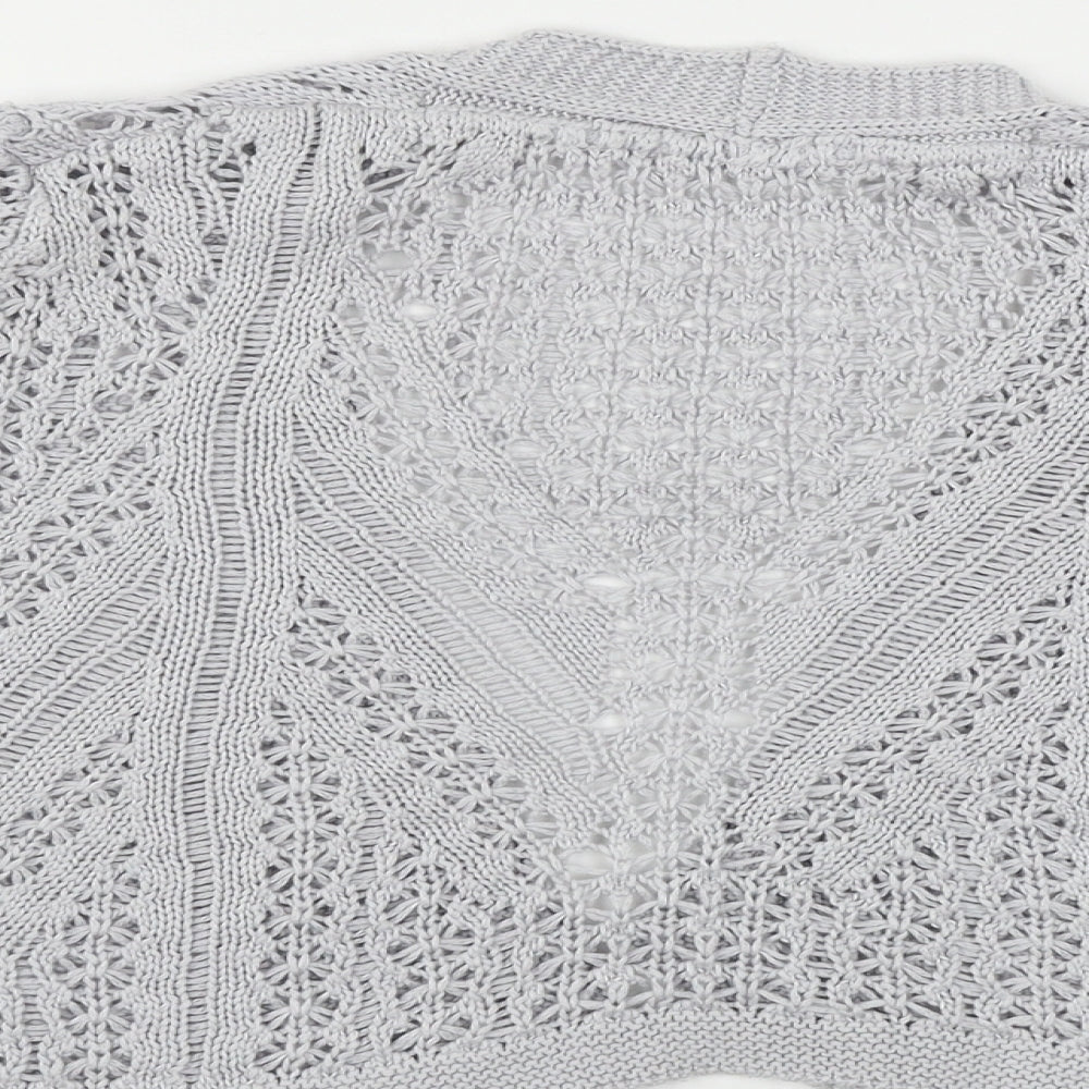 Preworn Womens Grey Cardigan Jumper Size 10