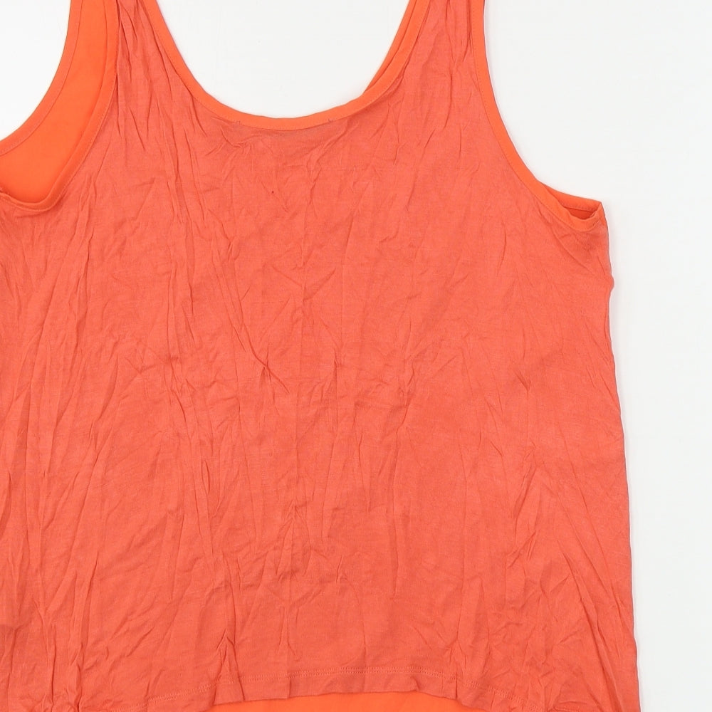 French Connection Womens Red Basic Tank Size L