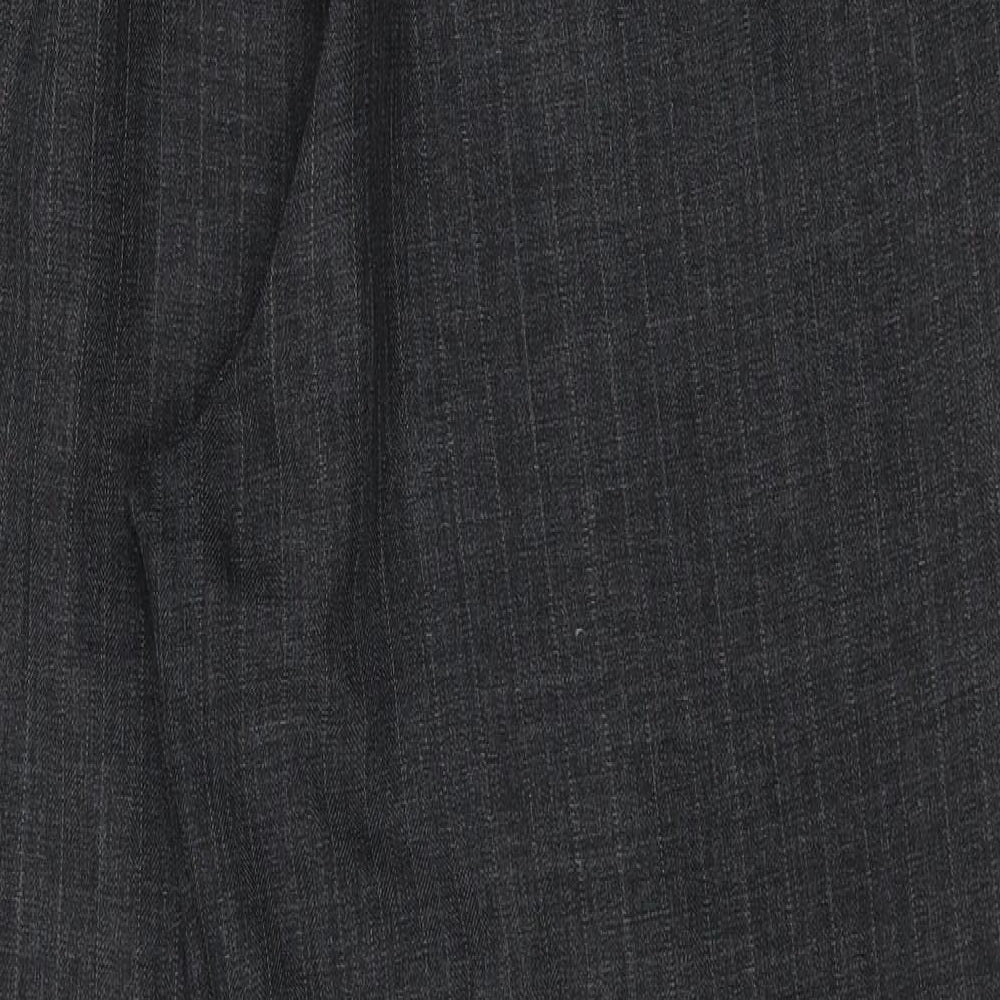 Bonmarché Womens Grey Striped Trousers Size 16 L25 in