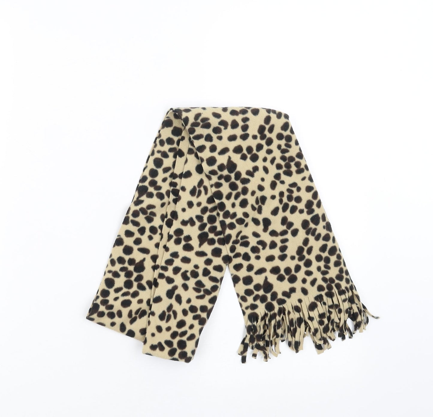 Preworn Womens Beige Animal Print Scarf