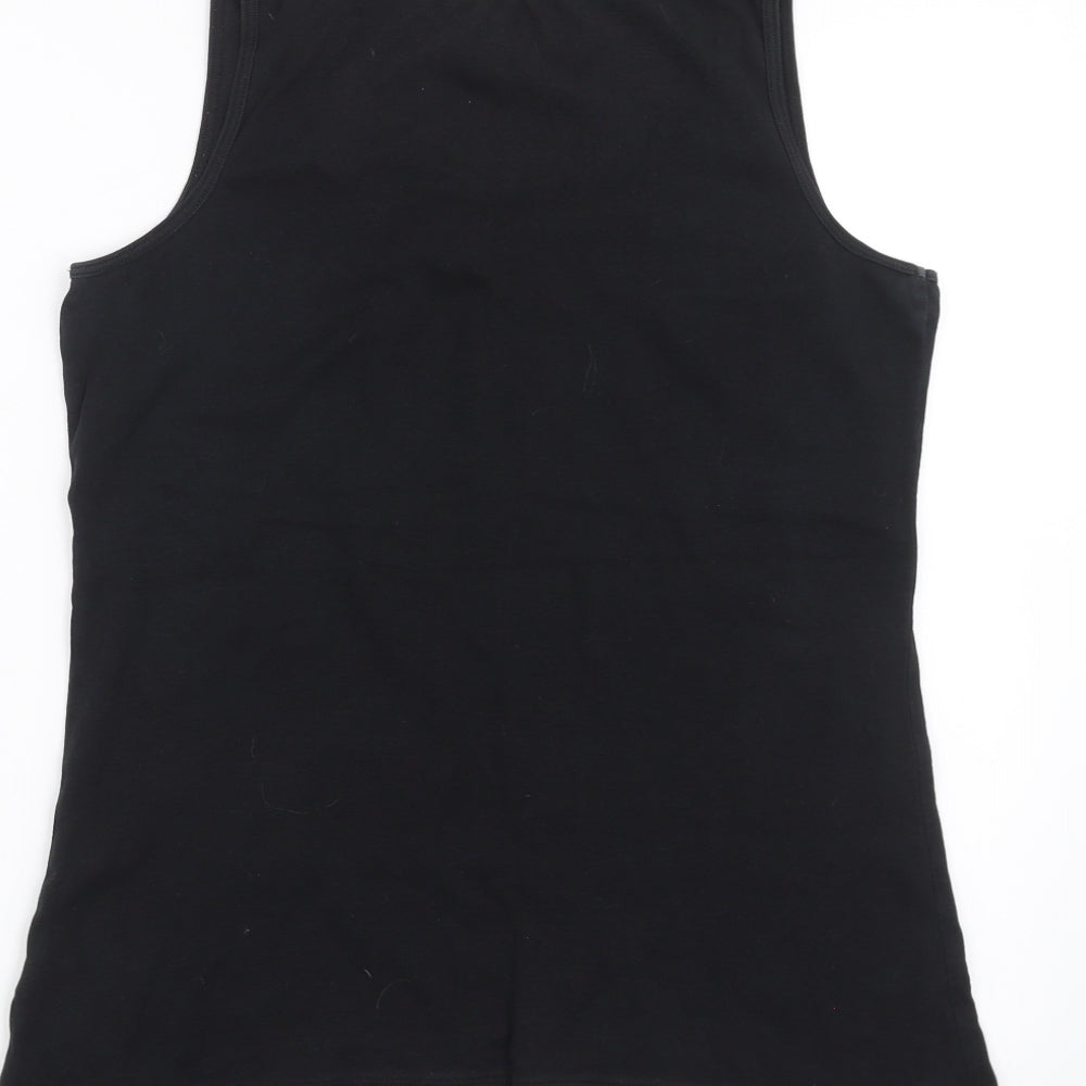Wardrobe Essentials Womens Black Basic Tank Size 16