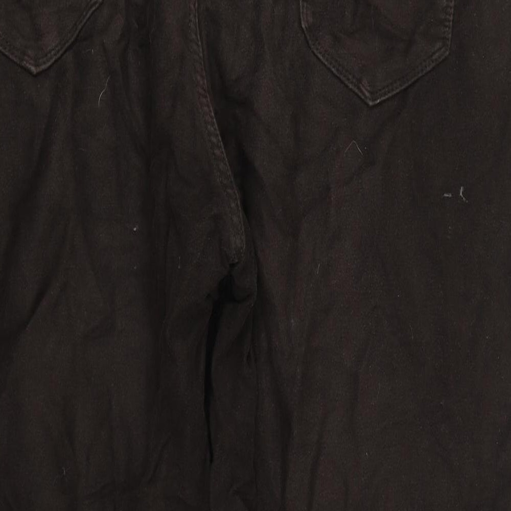 M&S Womens Brown Trousers Size 44 in L29 in