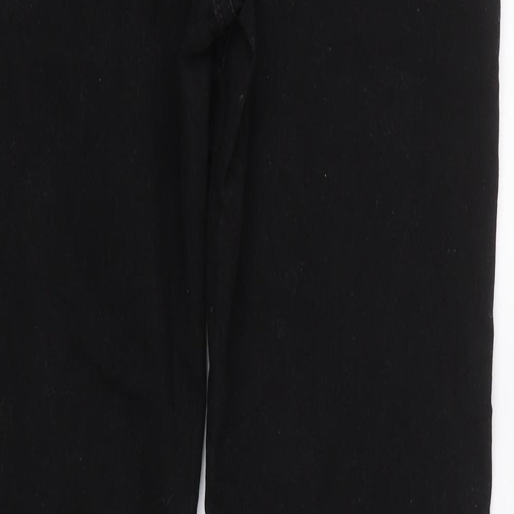 Preworn Womens Black Denim Skinny Jeans Size 32 L27.5 in