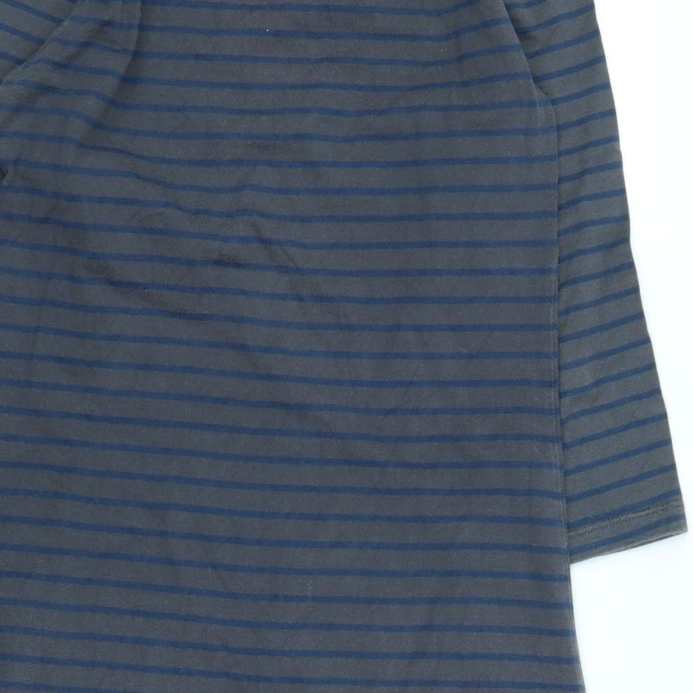 Debenhams Womens Grey Striped A-Line Size 10