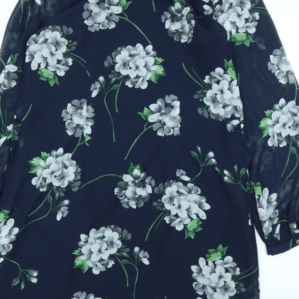 Primark Womens Blue Floral Shift Size 10