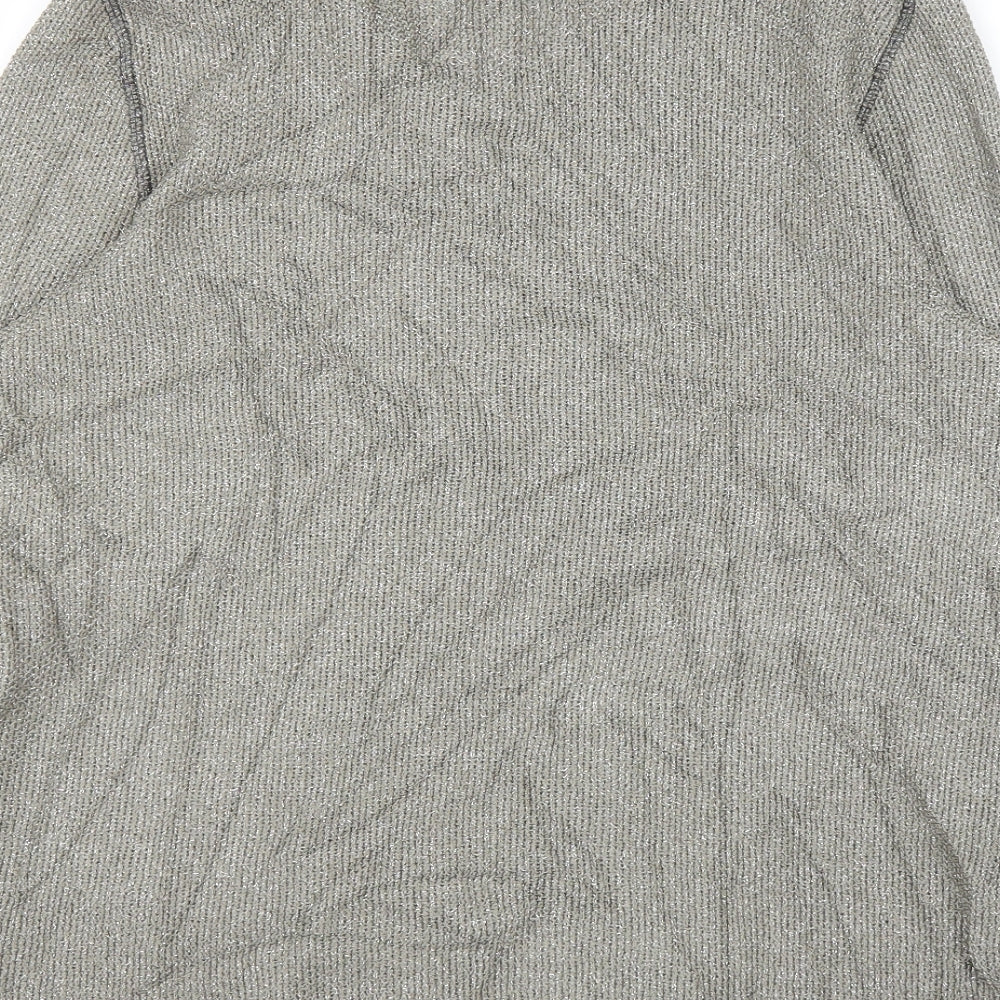 Faber Womens Grey Basic Blouse Size 14