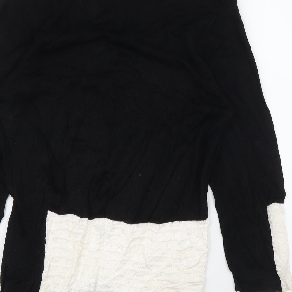 Warble Womens Black Basic Blouse Size S