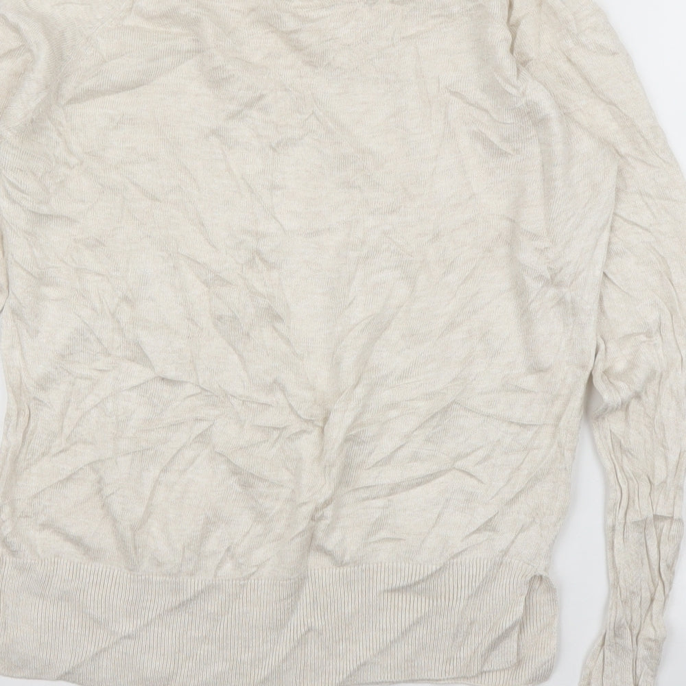 Stradavarius Womens Beige Pullover Jumper Size S