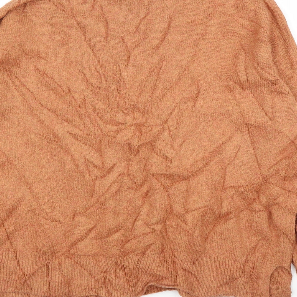 William Rast Womens Orange Pullover Jumper Size L