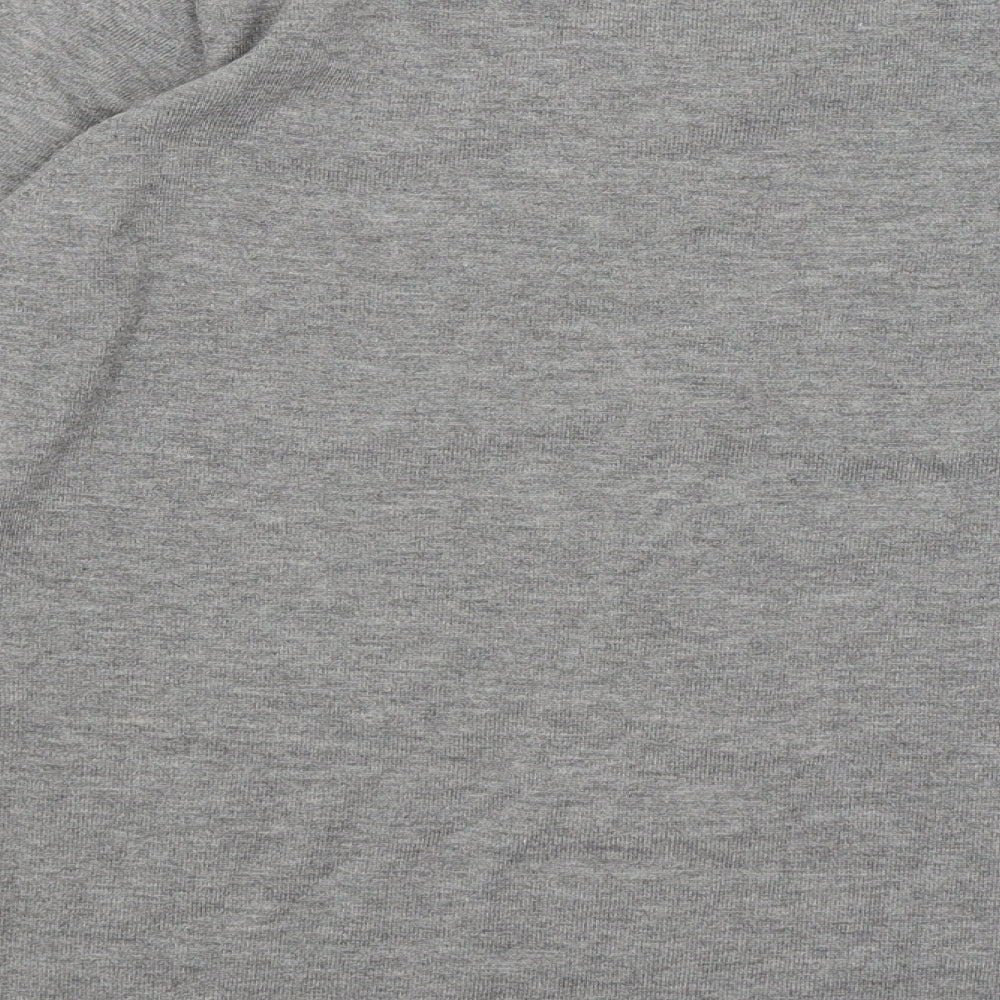 Text Womens Grey Pullover Jumper Size M
