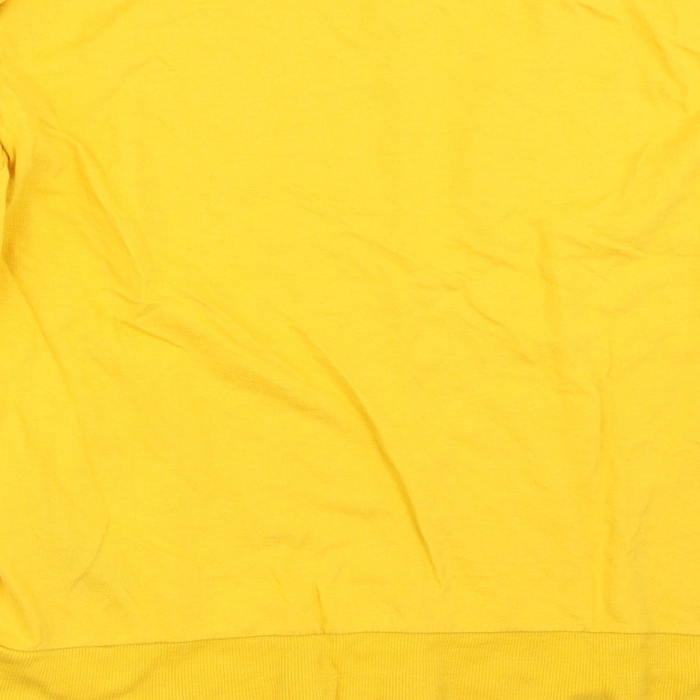 H&M Womens Yellow Pullover Sweatshirt Size S
