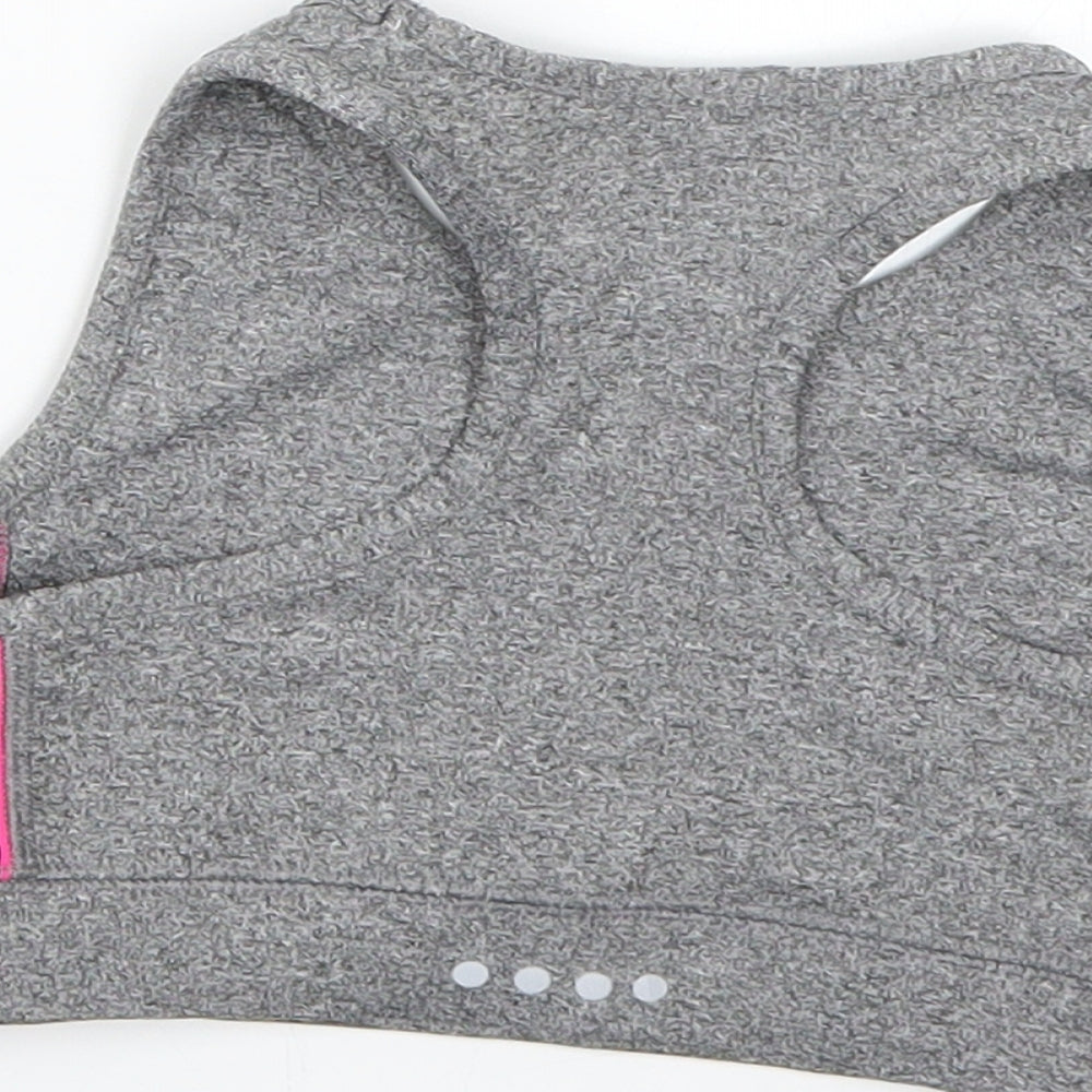 Matalan Girls Grey Basic T-Shirt Size 6-7 Years