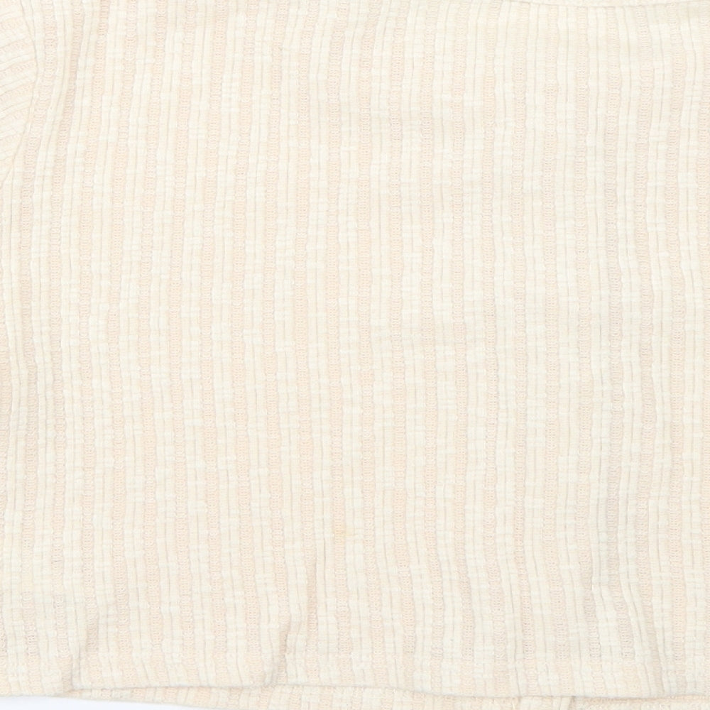 Fashion Union Womens Beige Cardigan Jumper Size 14
