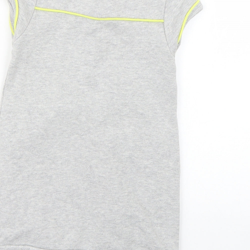 Debenhams Baby Grey Geometric Jumper Dress Size 12-18 Months